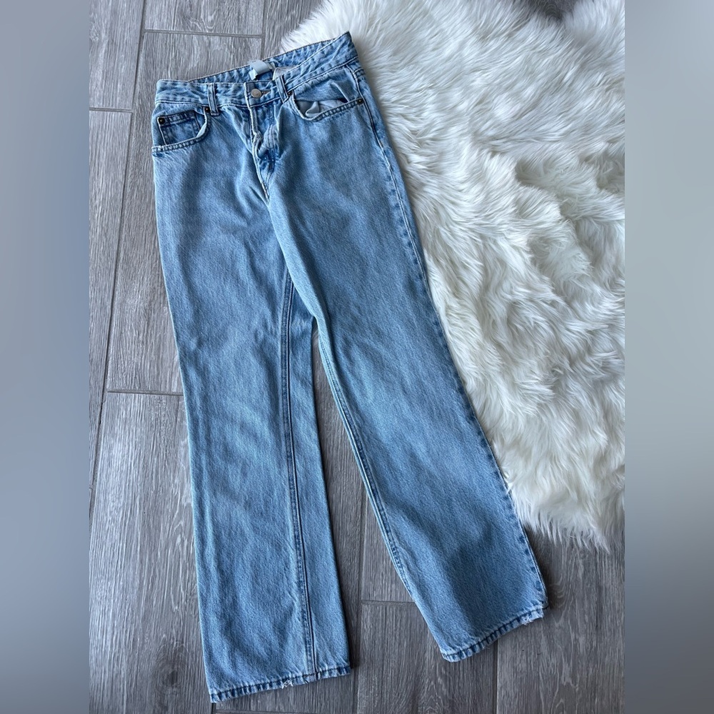 H&M Light Blue Straight Leg Jeans